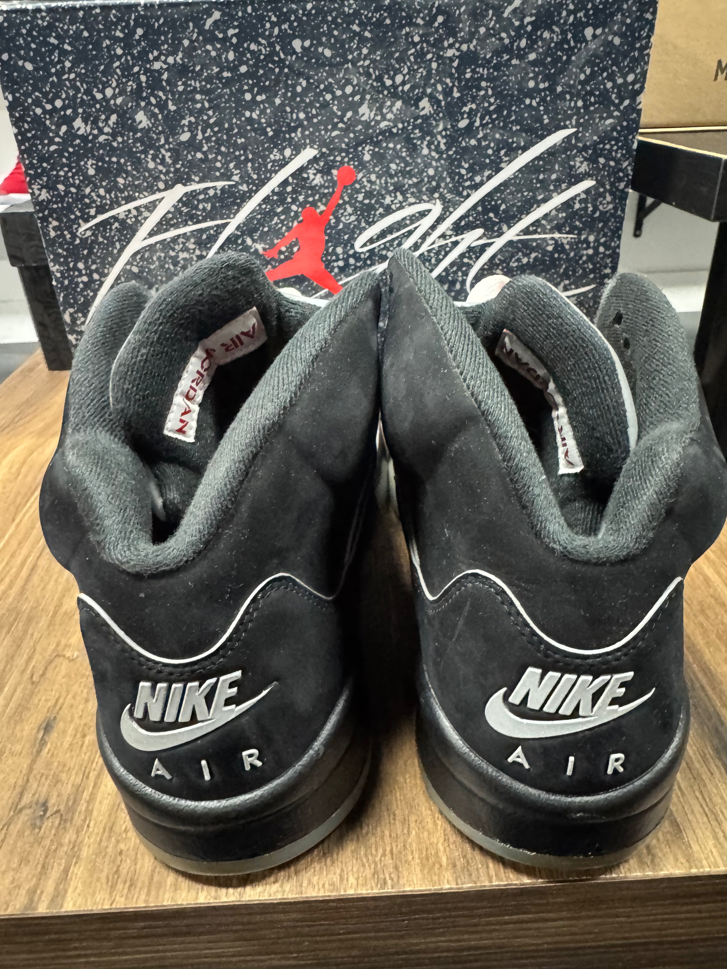 Jordan 5 Retro OG Black Metallic Reimagined (PRE-OWNED) SIZE-11.5 NO BOX