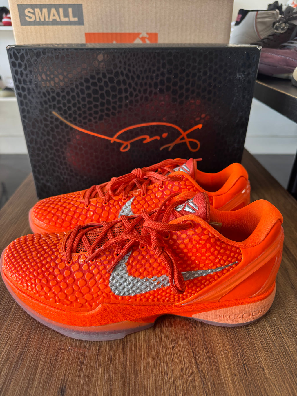 Nike Kobe 6 Protro Total Orange (PRE-OWNED) SIZE-9