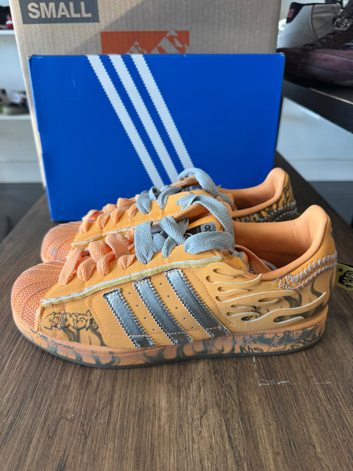 adidas Superstar Hellstar Hazy Orange (PRE-OWNED) (SIZE-9.5)