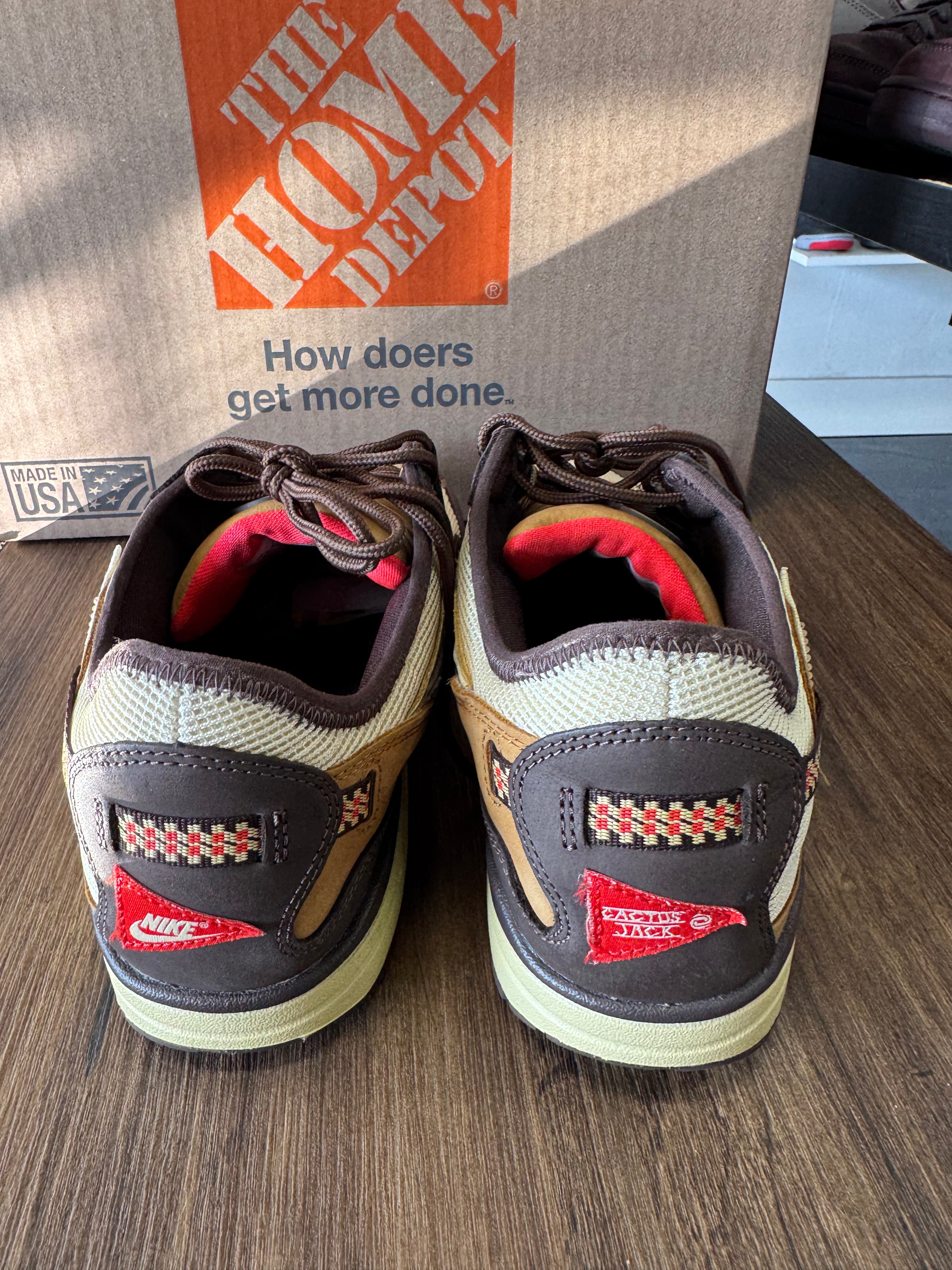 Nike Air Max 1 Travis Scott Cactus Jack Baroque Brown (PRE-OWNED) (NO-BOX) SIZE-11.5