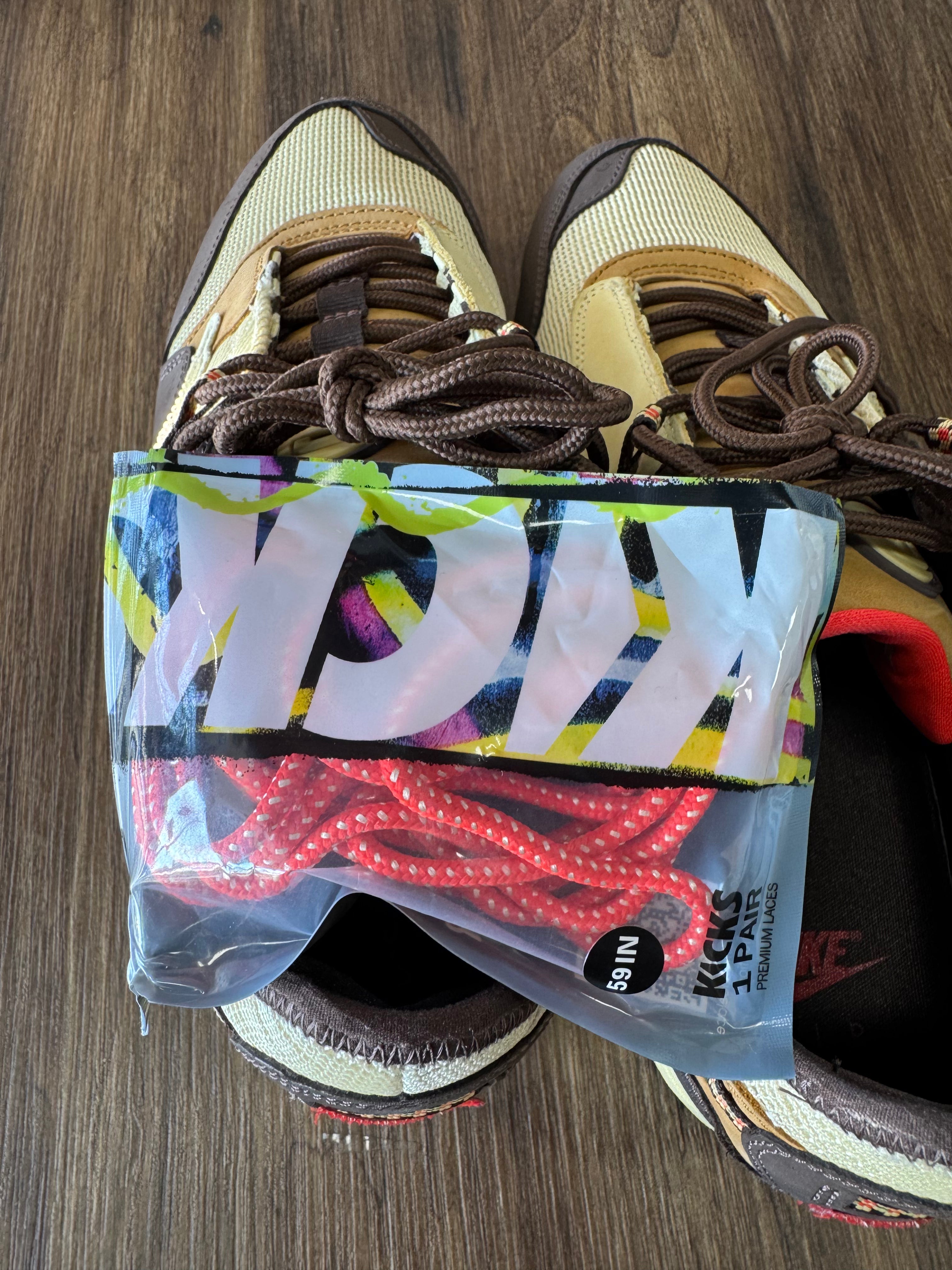 Nike Air Max 1 Travis Scott Cactus Jack Baroque Brown (PRE-OWNED) (NO-BOX) SIZE-11.5