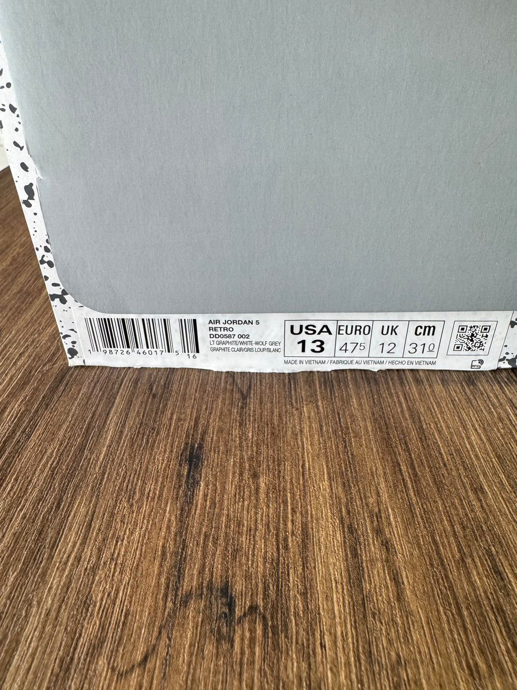 Jordan 5 Retro Wolf Grey (2026) (Pre-Owned) Size-13