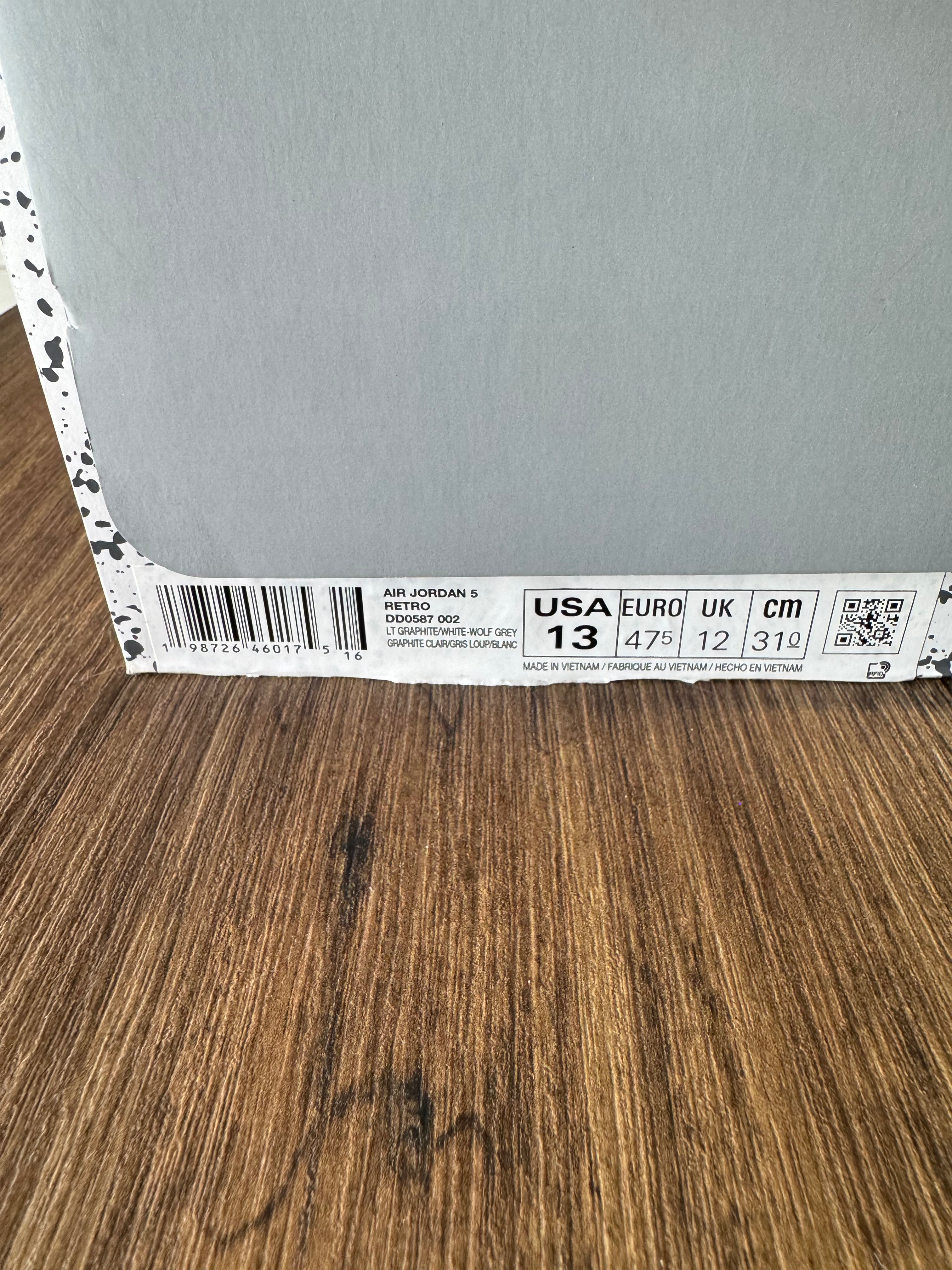 Jordan 5 Retro Wolf Grey (2026) (Pre-Owned) Size-13