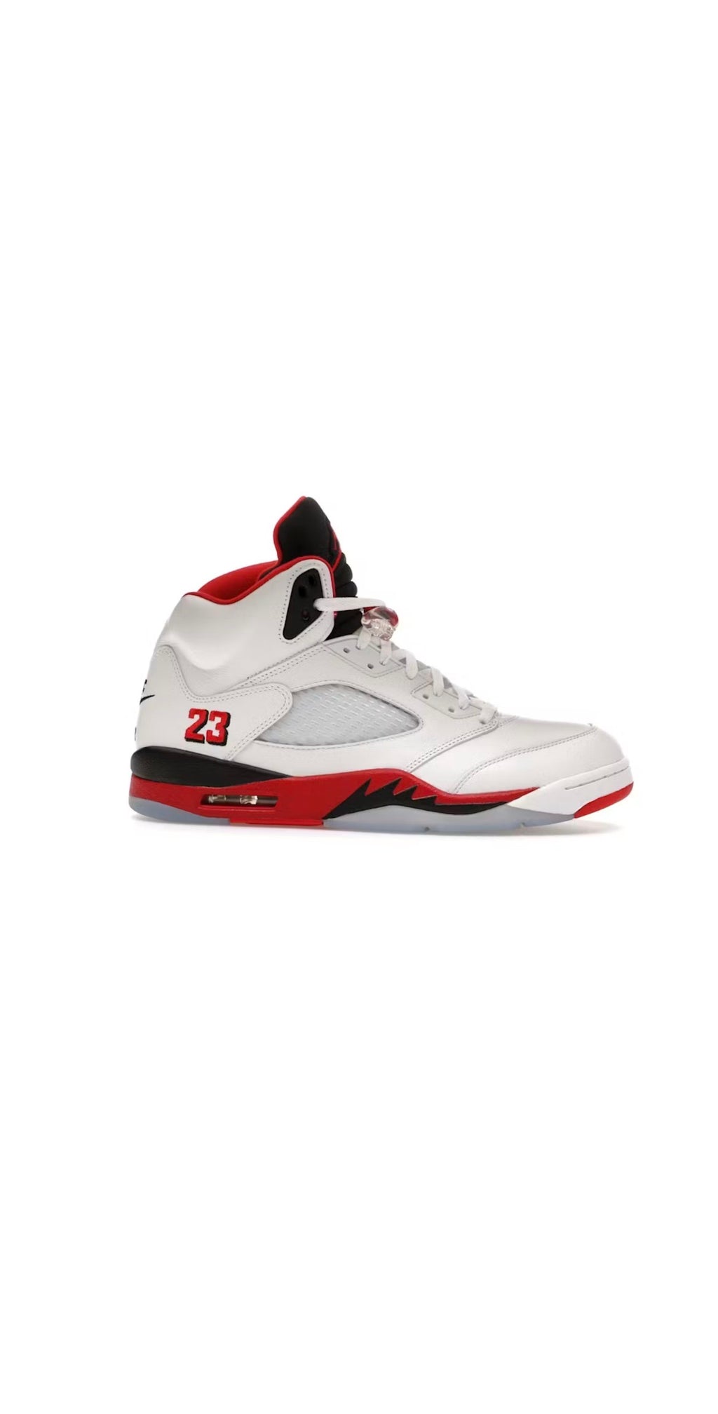 Jordan 5 Retro Fire Red Black Tongue (2025)