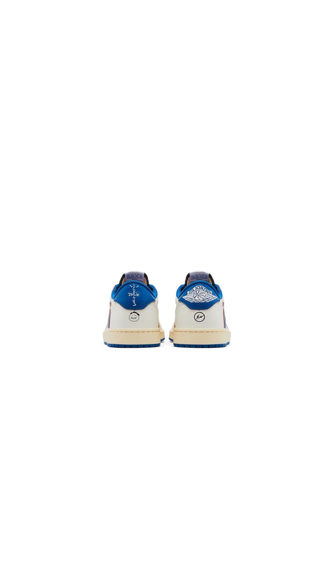 Jordan 1 Retro Low OG SP Fragment x Travis Scott Sail Military Blue