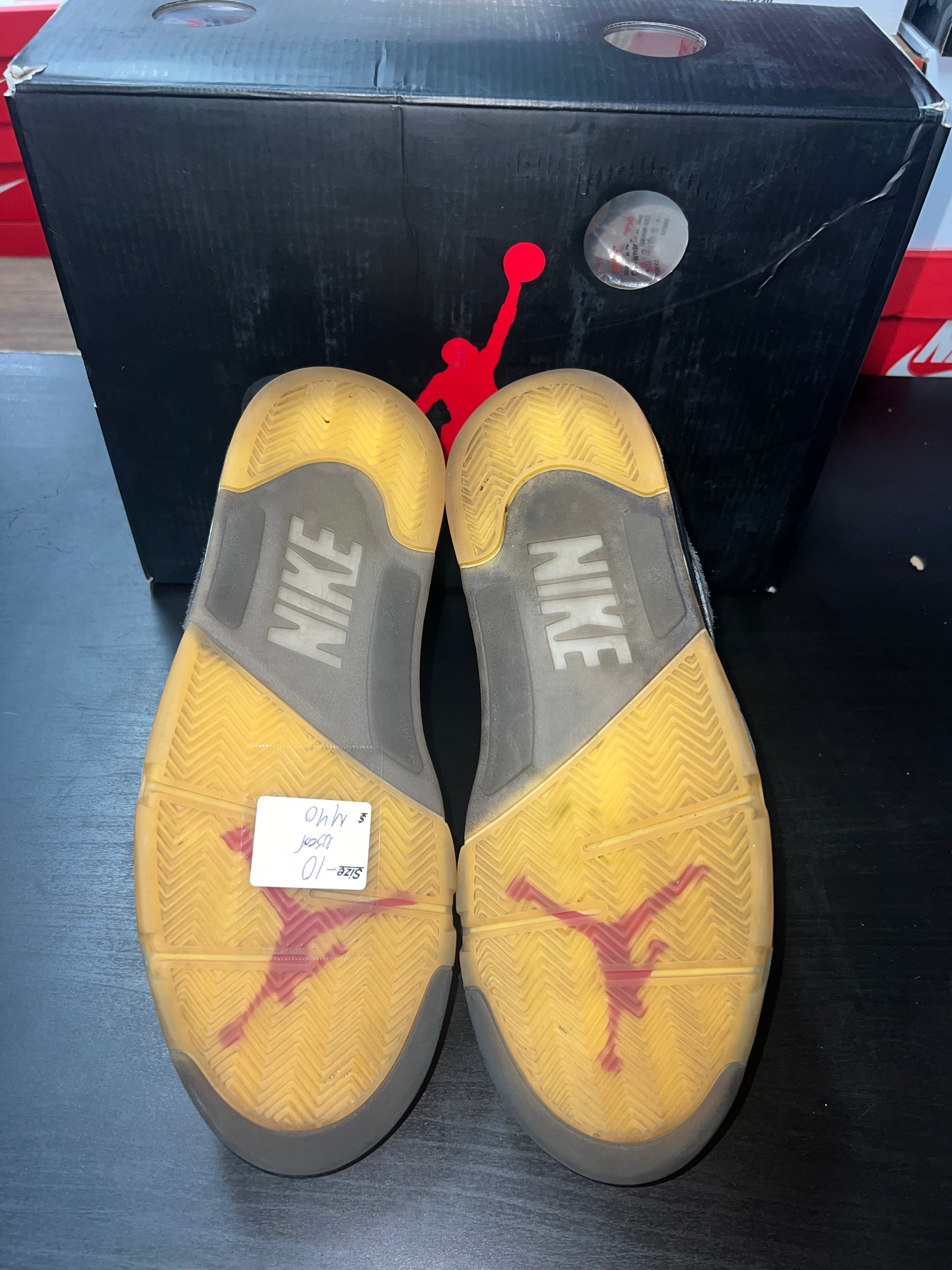 Jordan 5 Retro Off-White Muslin (PRE-OWNED) SIZE 10