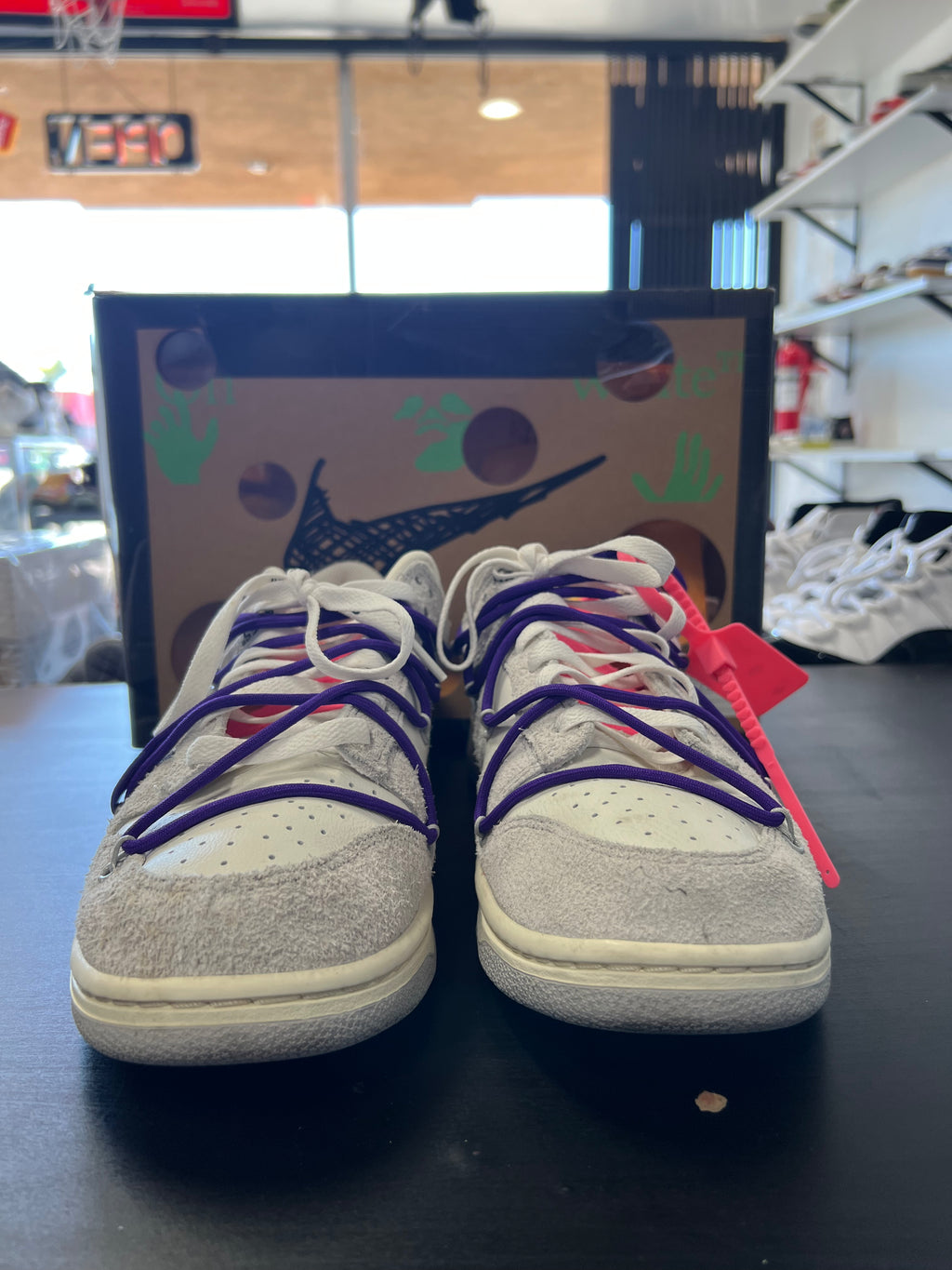 Nike Dunk Low Off-White Lot 15 (PRE-OWNED) SIZE 10.5