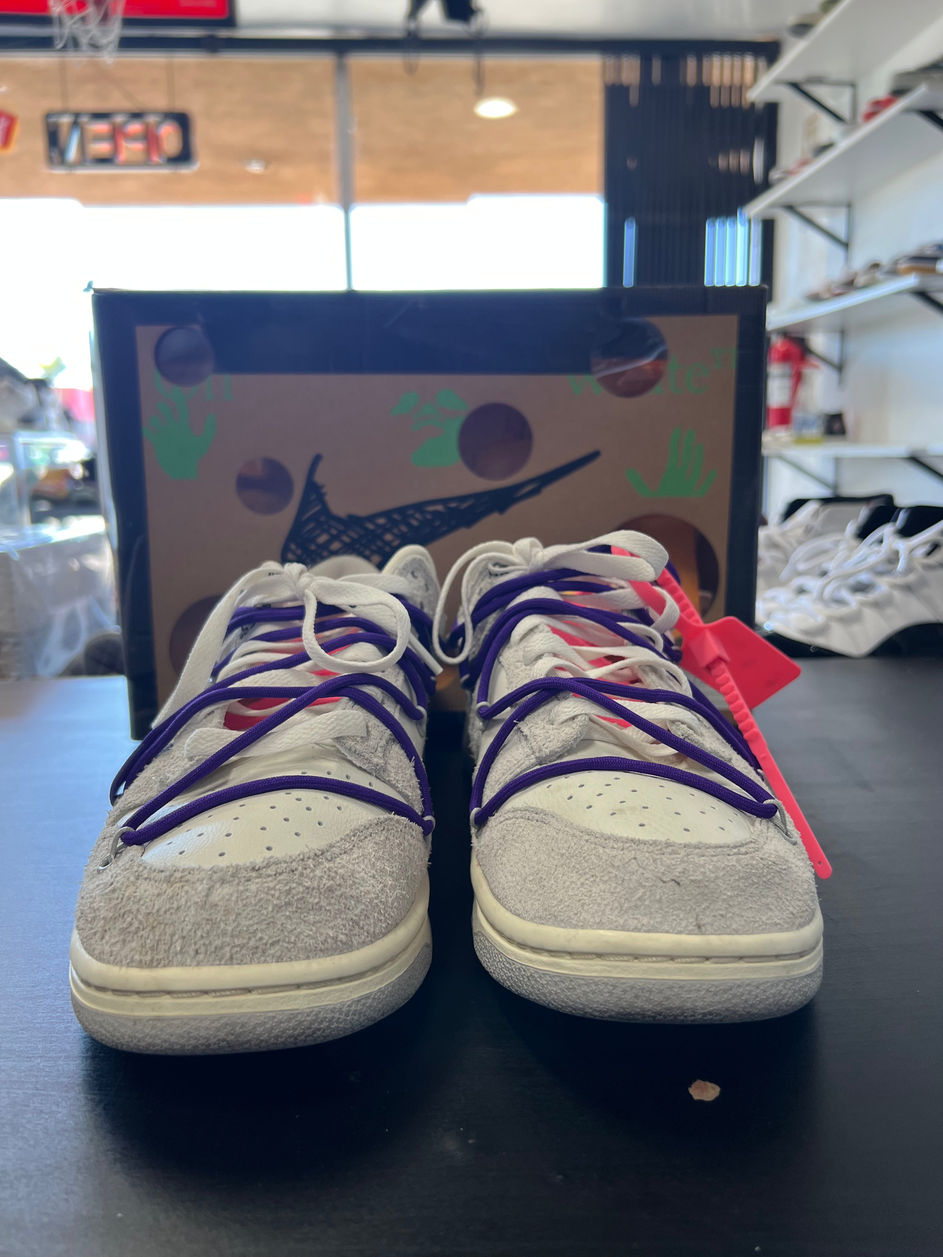 Nike Dunk Low Off-White Lot 15 (PRE-OWNED) SIZE 10.5