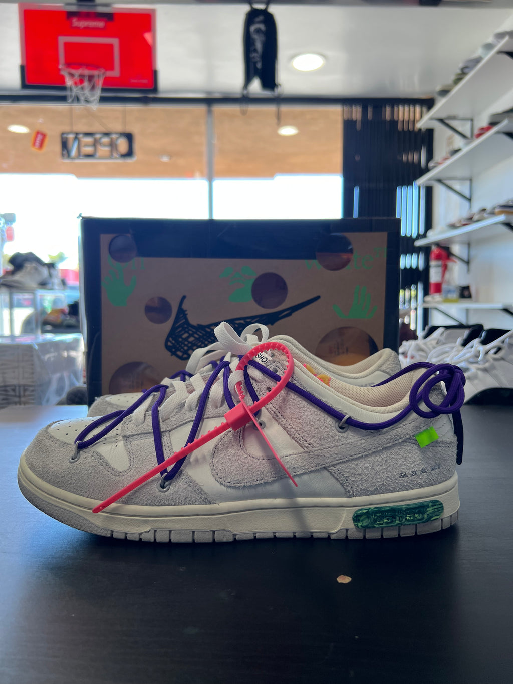 Nike Dunk Low Off-White Lot 15 (PRE-OWNED) SIZE 10.5