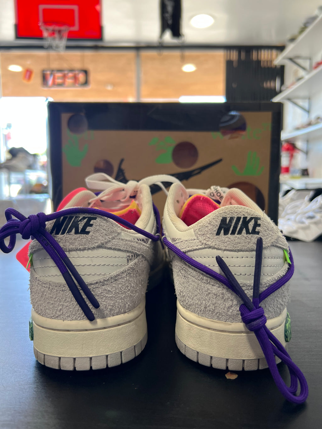 Nike Dunk Low Off-White Lot 15 (PRE-OWNED) SIZE 10.5