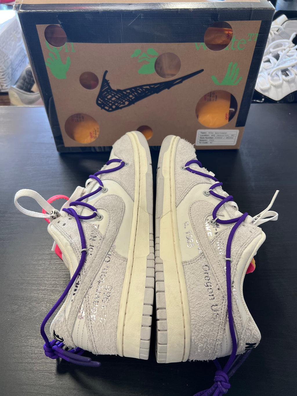 Nike Dunk Low Off-White Lot 15 (PRE-OWNED) SIZE 10.5