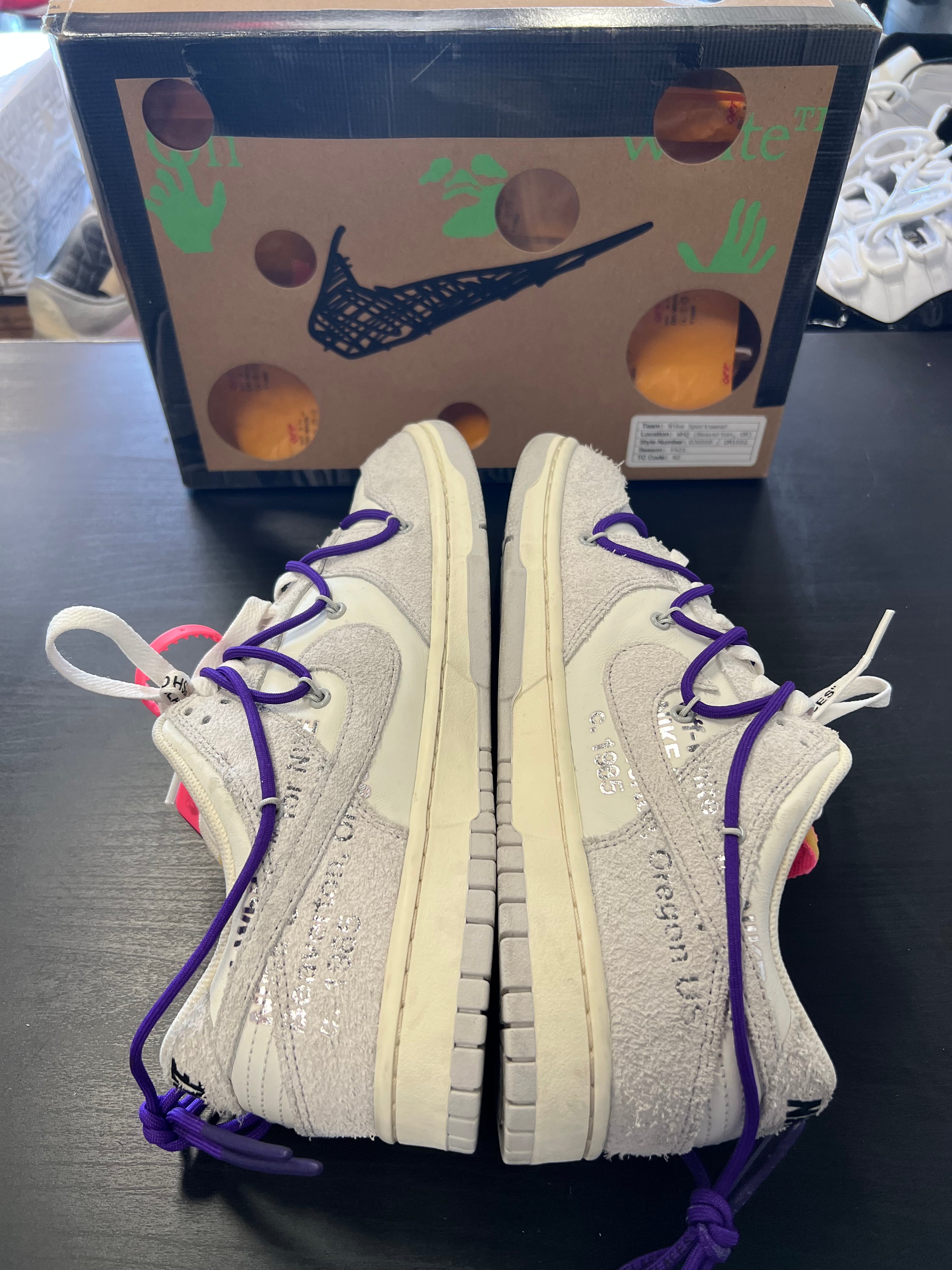 Nike Dunk Low Off-White Lot 15 (PRE-OWNED) SIZE 10.5