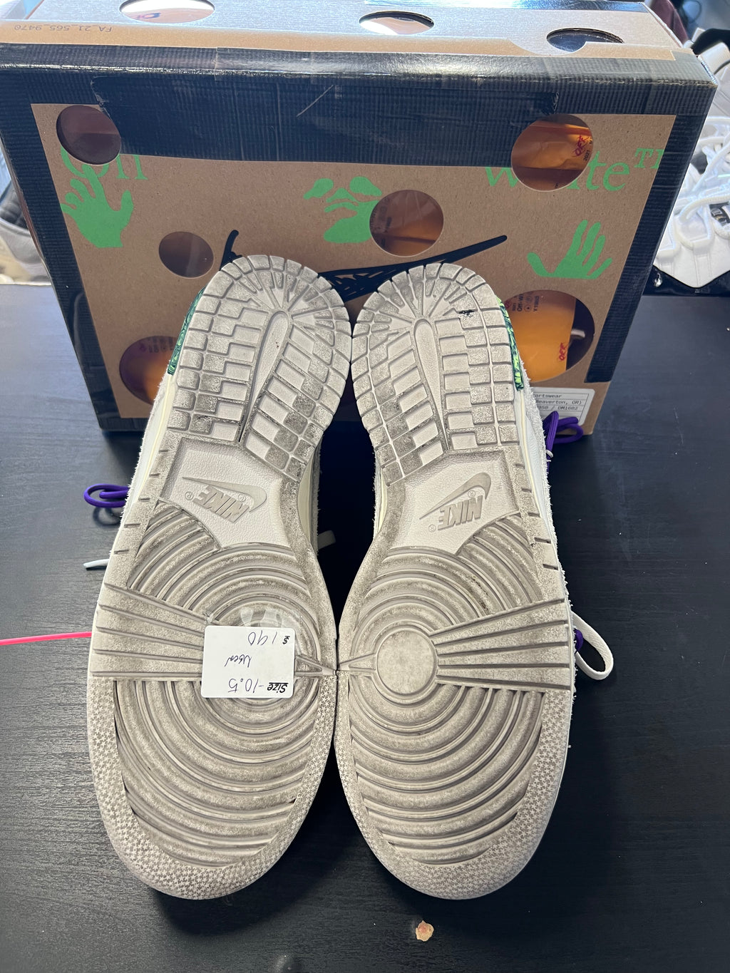 Nike Dunk Low Off-White Lot 15 (PRE-OWNED) SIZE 10.5
