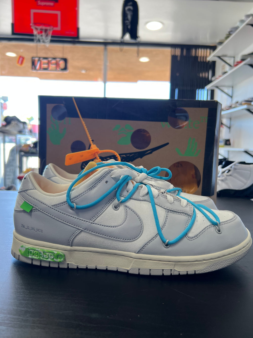 Nike Dunk Low Off-White Lot 2 (PRE-OWNED) SIZE-12