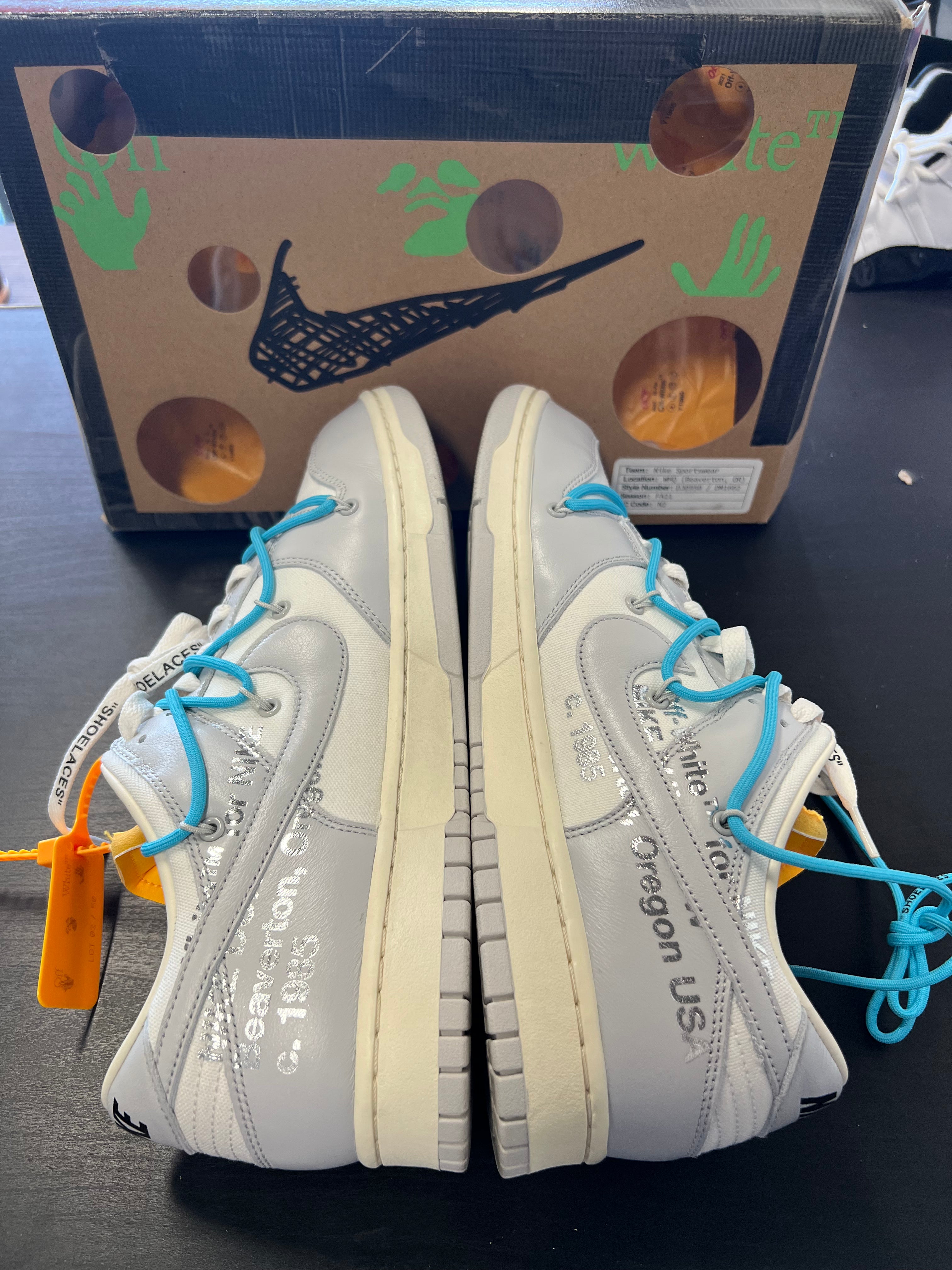 Nike Dunk Low Off-White Lot 2 (PRE-OWNED) SIZE-12