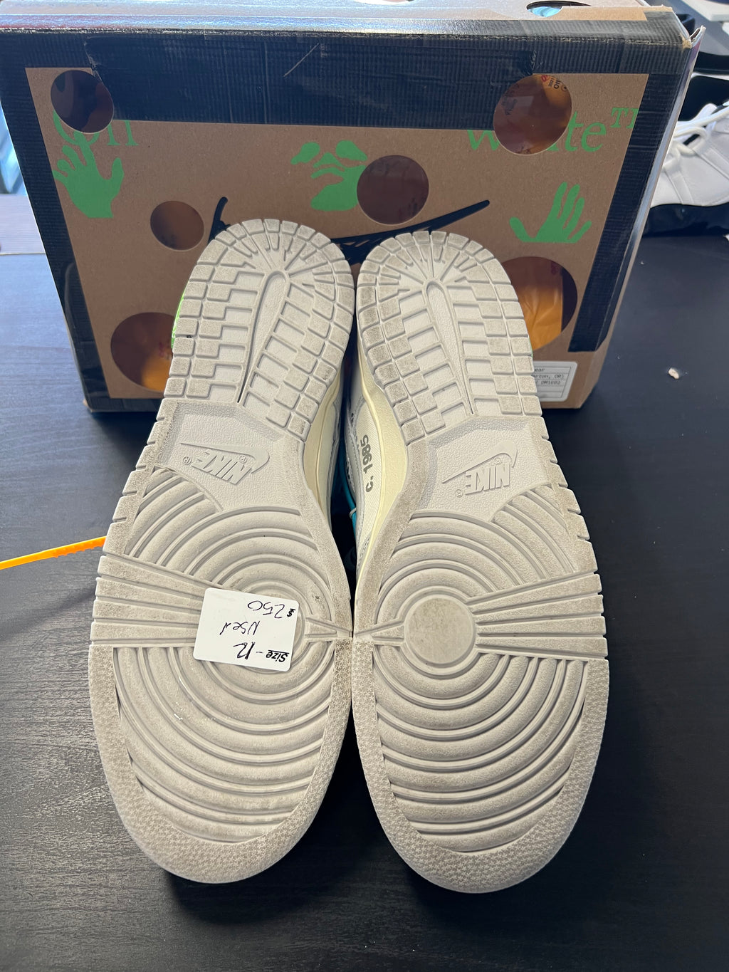 Nike Dunk Low Off-White Lot 2 (PRE-OWNED) SIZE-12