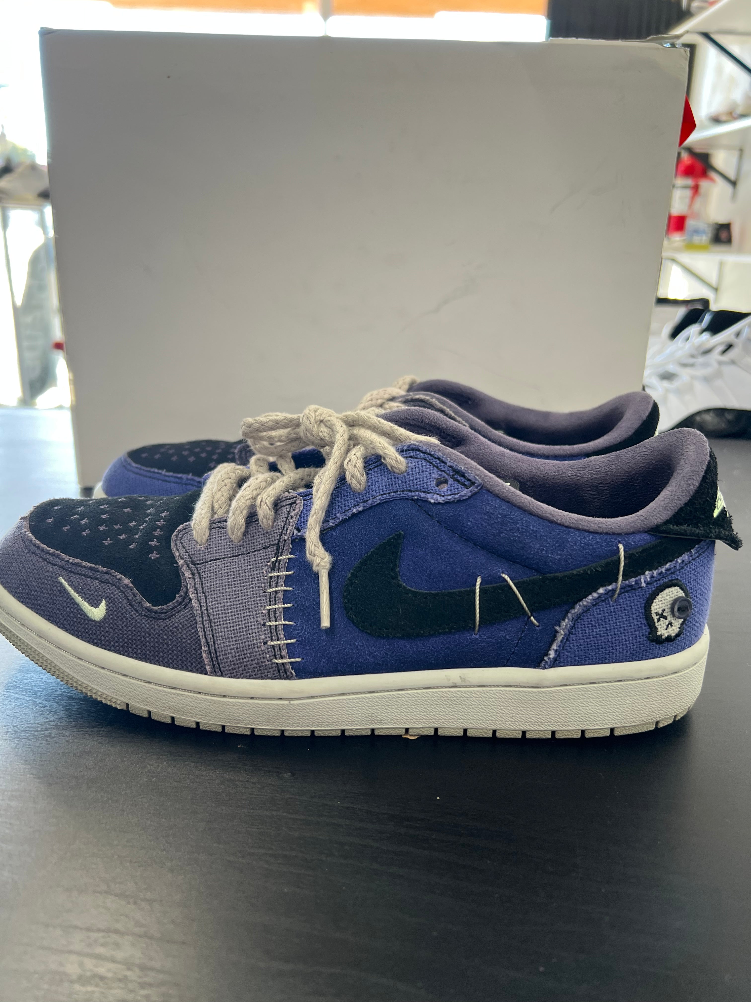 Jordan 1 Retro Low OG Zion Williamson Voodoo Alternate (PRE-OWNED) (NO-BOX) SIZE-9