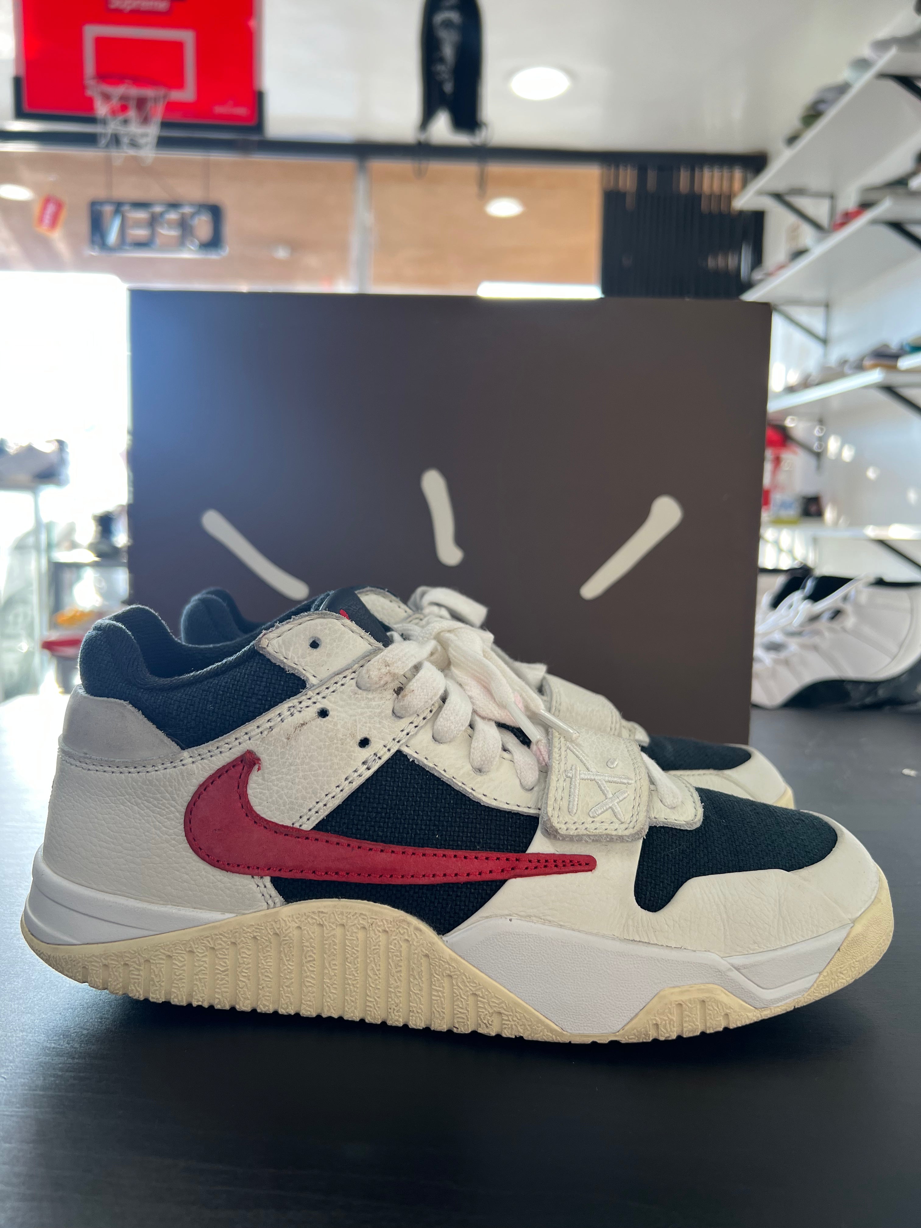Jordan Jumpman Jack TR Travis Scott University Red (PRE-OWNED) SIZE-8.5