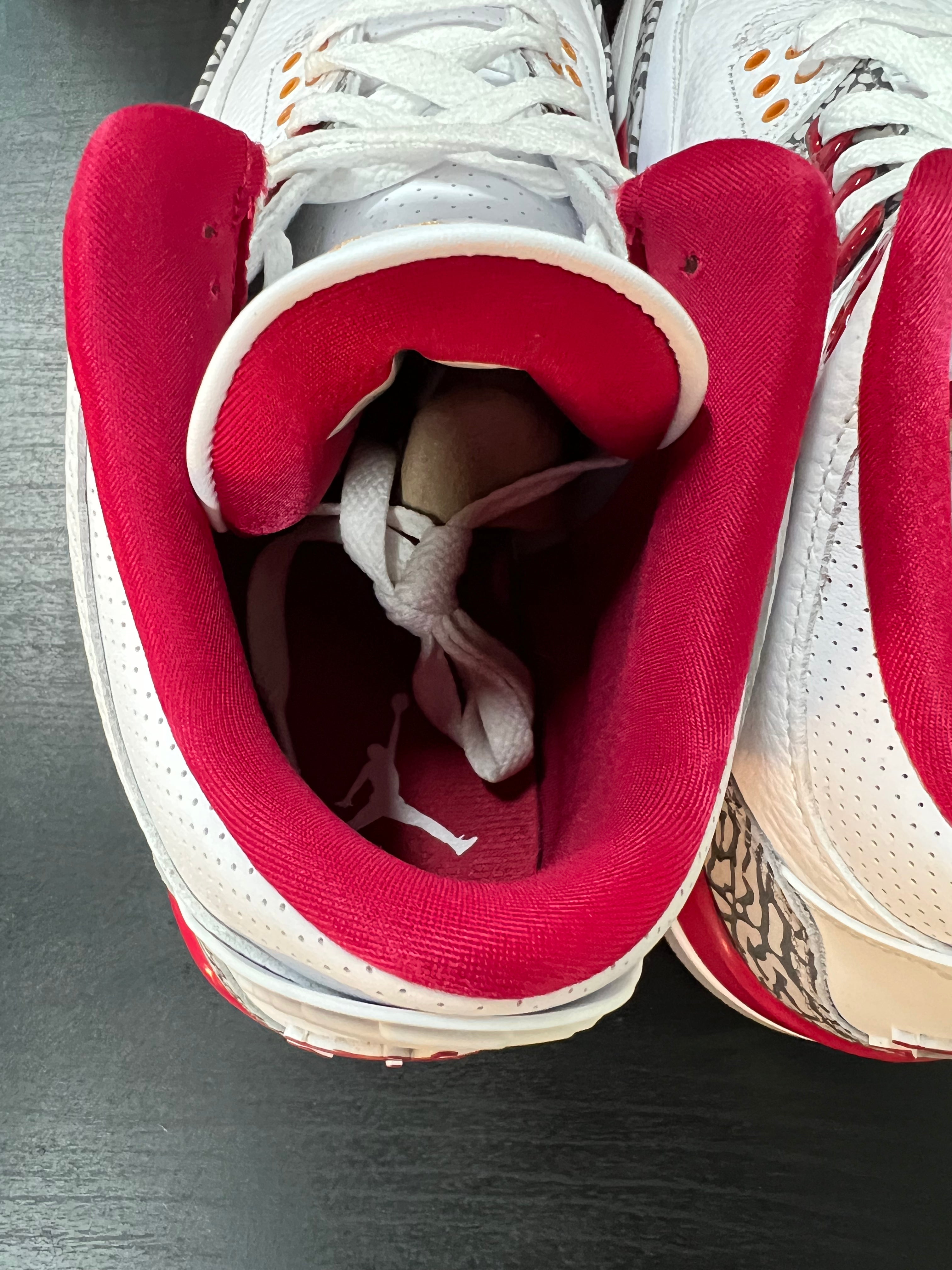 Jordan 3 Retro Cardinal Red (PRE-OWNED) SIZE-11