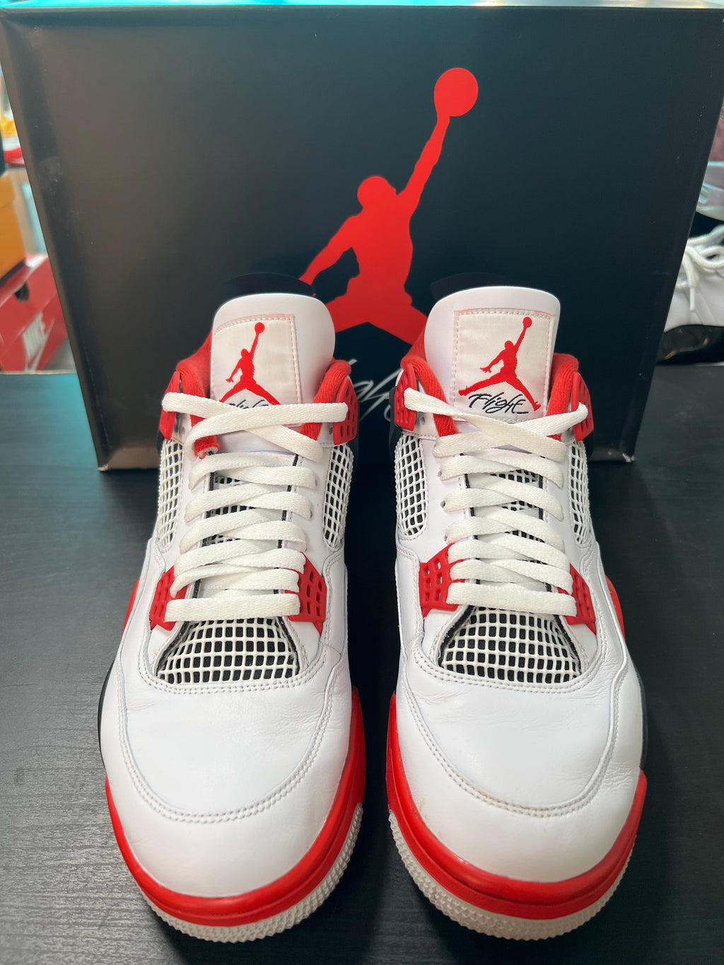 Jordan 4 Retro Fire Red (2020) Fire Red (2020) (PRE-OWNED) SIZE-10.5
