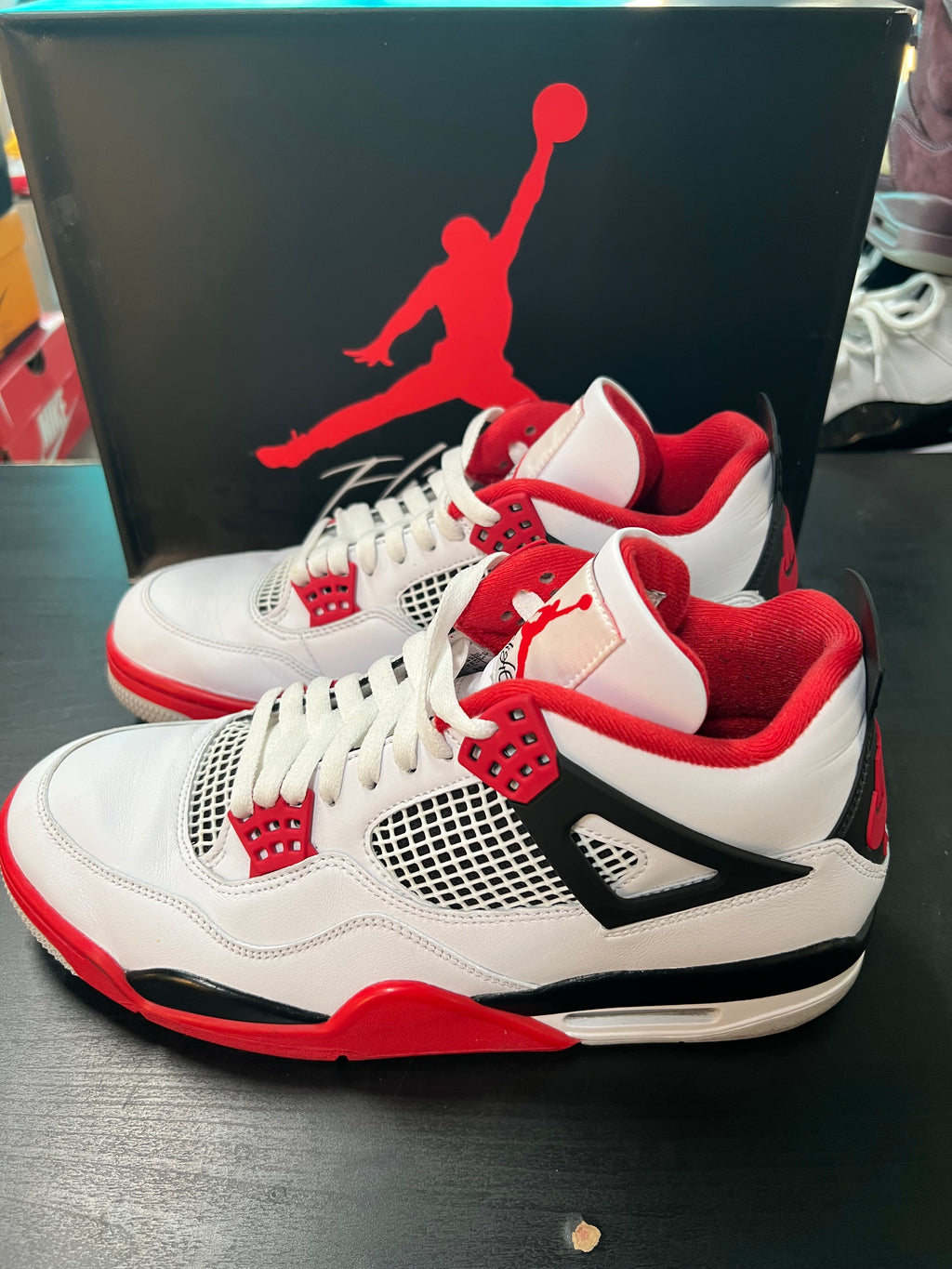Jordan 4 Retro Fire Red (2020) Fire Red (2020) (PRE-OWNED) SIZE-10.5