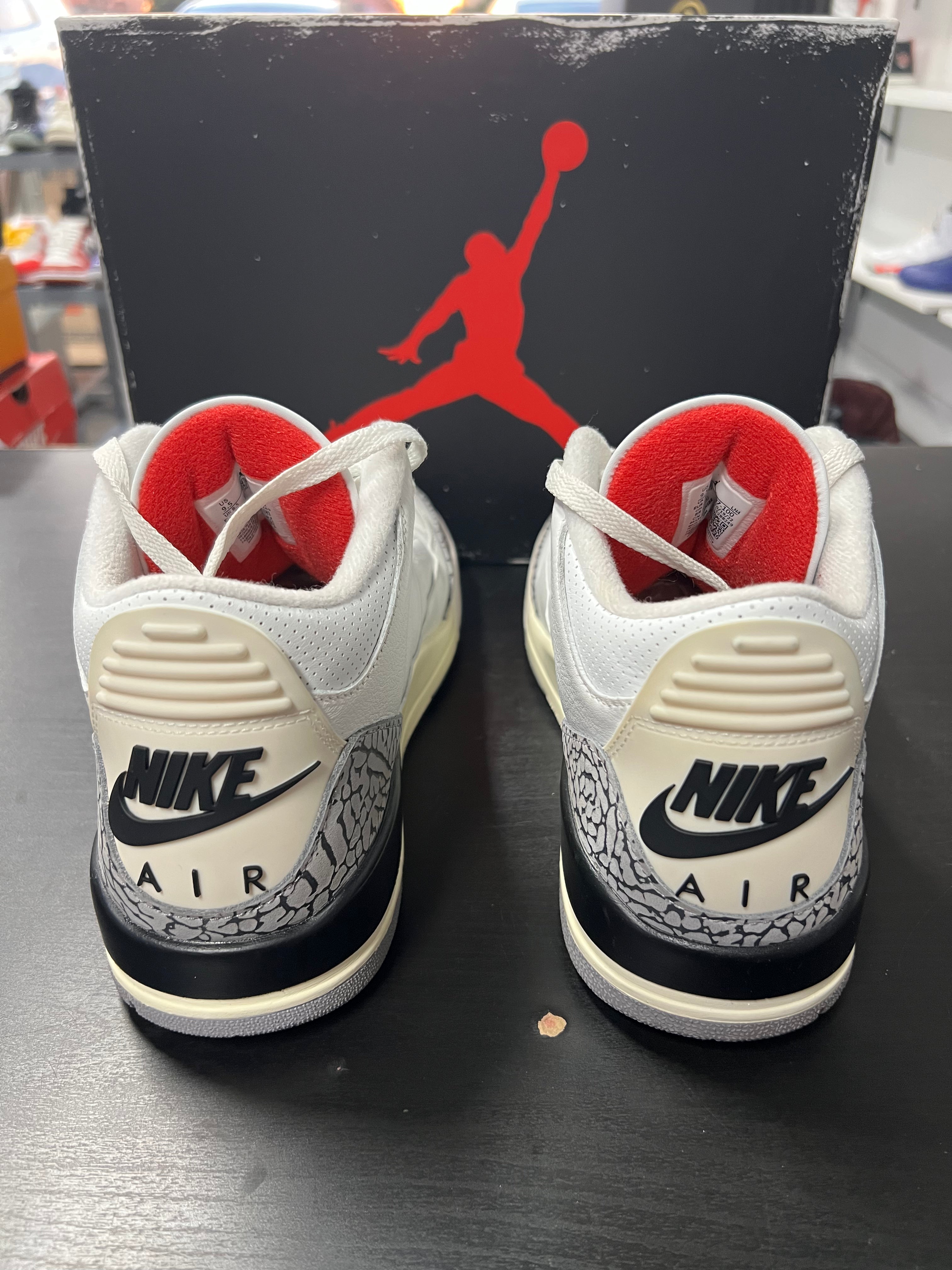 Jordan 3 Retro White Cement Reimagined (PRE-OWNED) SIZE-9.5