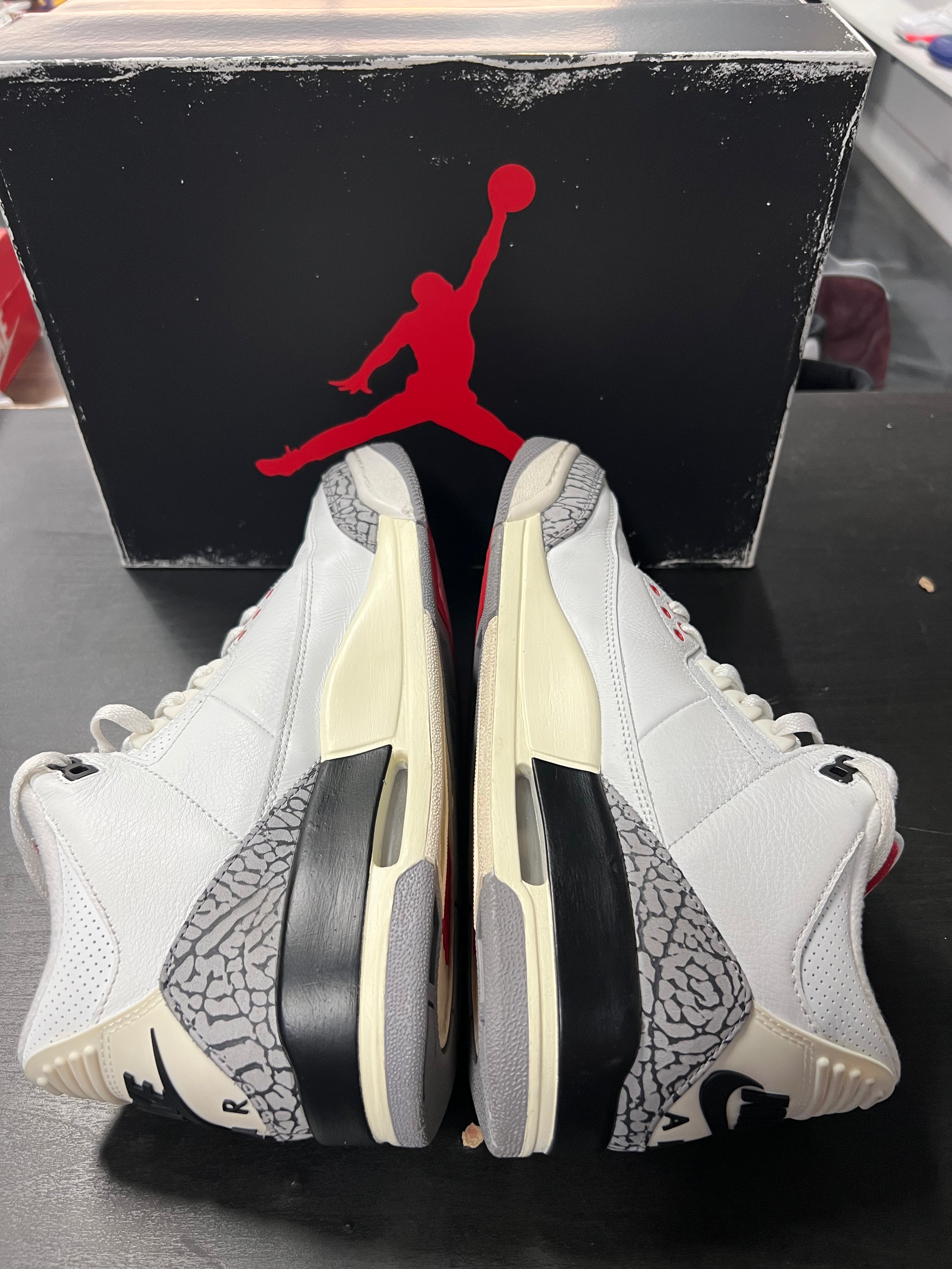 Jordan 3 Retro White Cement Reimagined (PRE-OWNED) SIZE-9.5