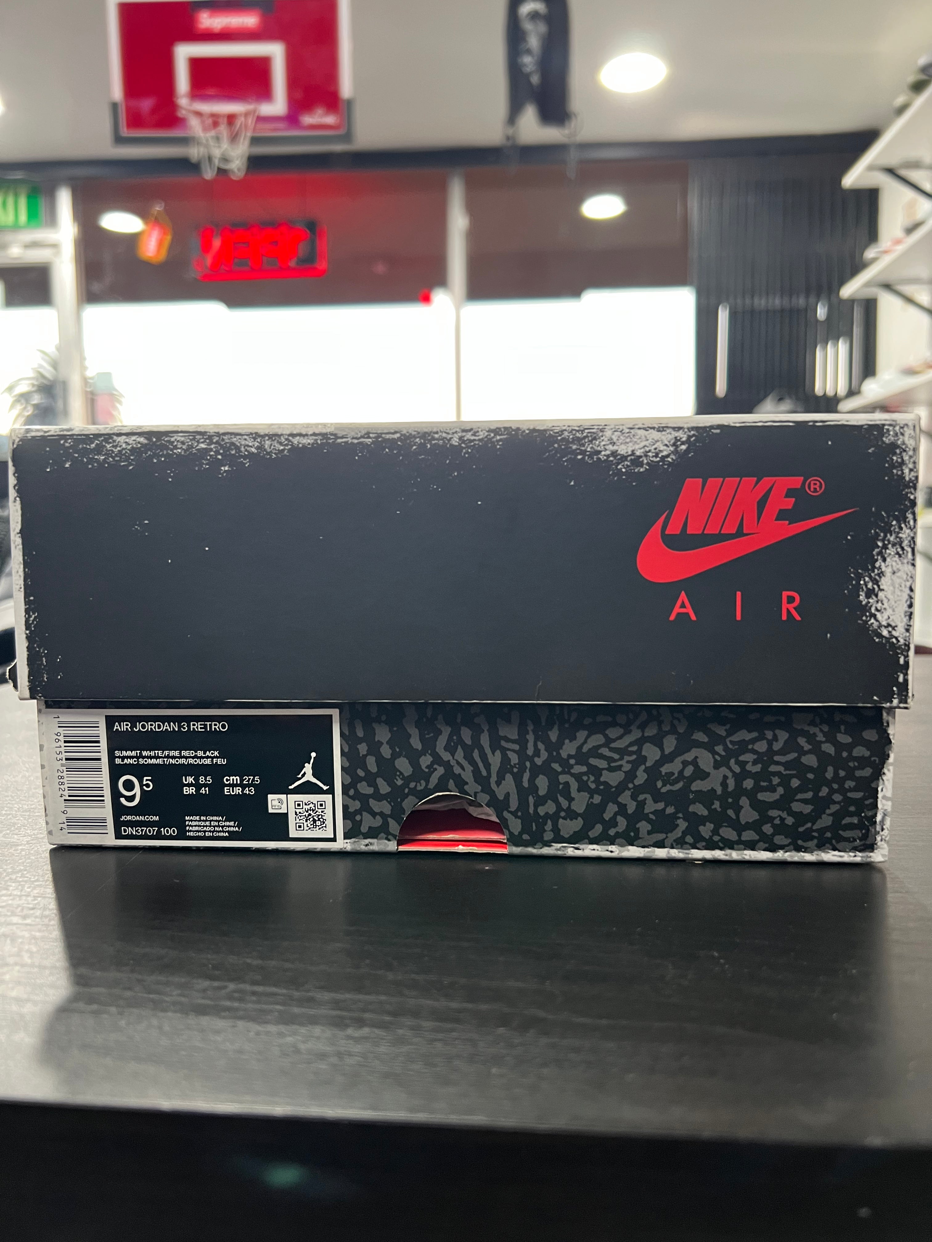 Jordan 3 Retro White Cement Reimagined (PRE-OWNED) SIZE-9.5