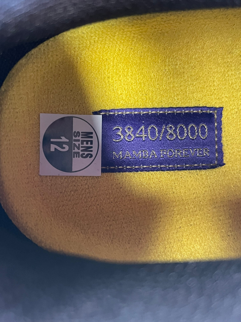 Nike Air Force 1 Low Kobe Bryant Lakers Away (Numbered Edition of 8000) -#3840/8000